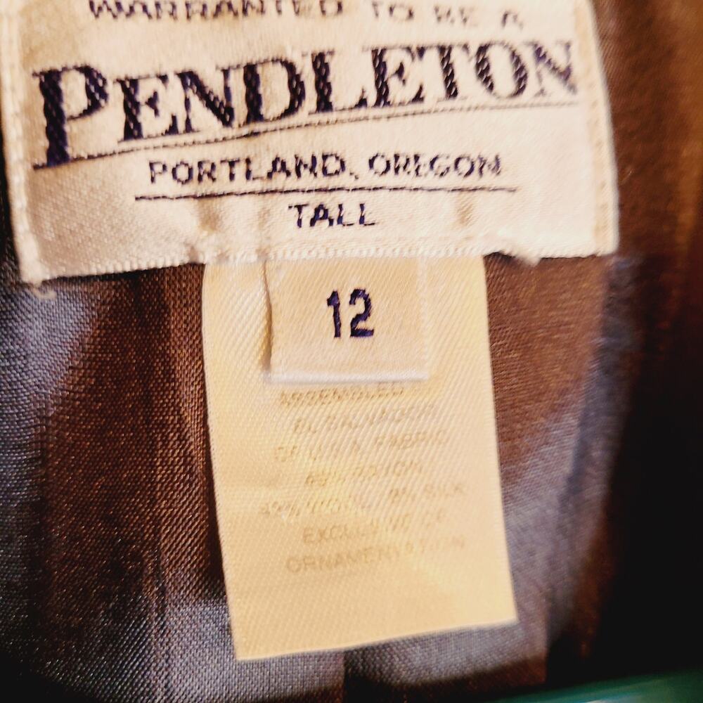 Vintage Pendleton Grey Three Button Wool Blazer W… - image 3
